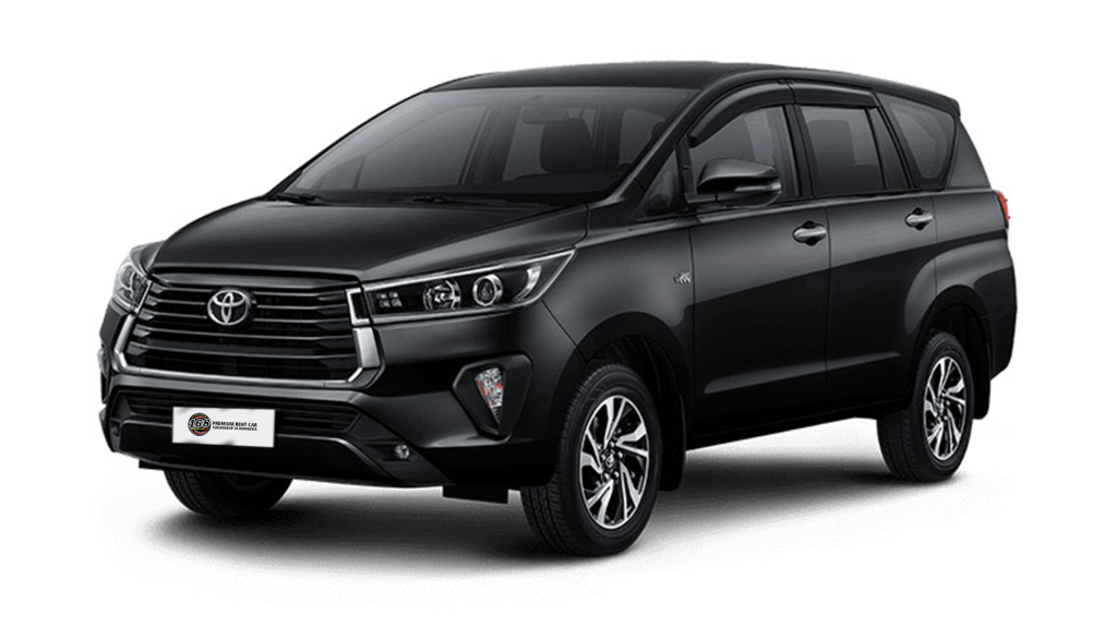 Sewa Innova Reborn Sewa Innova Venturer hitam elegan milik 168 Premium Rent Car untuk layanan sewa mobil premium dengan sopir profesional, nyaman untuk bisnis dan keluarga.