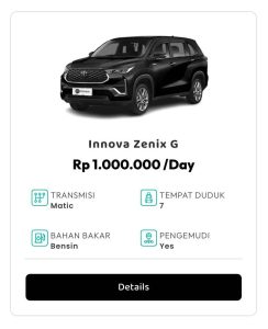 rental innova zenix Jakarta Barat
