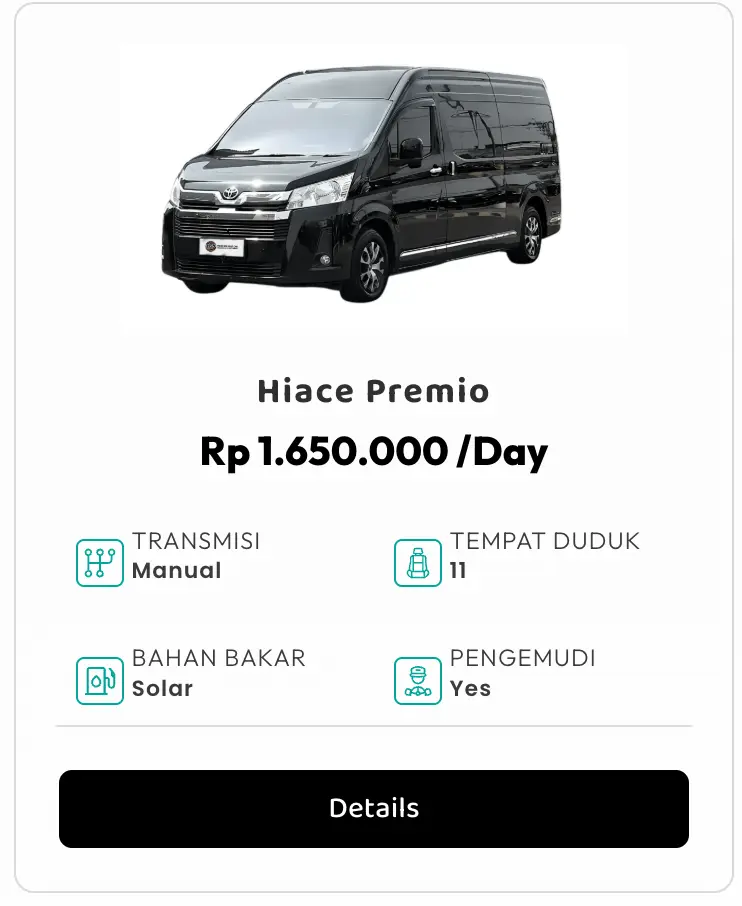 rental hiace commuter semarang